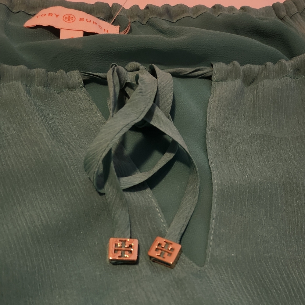 Tory Burch Tie-Neck Blouse - Picture 5 of 6
